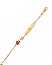 Load image into Gallery viewer, Ladybug & Flower ID Baby Bracelet