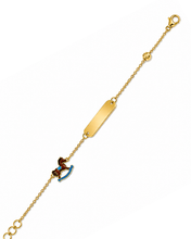 Load image into Gallery viewer, Horse Charm ID Baby Bracelet
