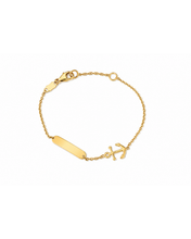 Load image into Gallery viewer, Anchor Charm ID Baby Bracelet