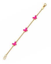 Load image into Gallery viewer, Pink Butterfly Baby Bracelet