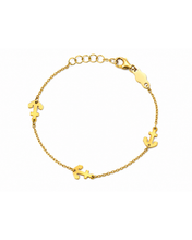 Load image into Gallery viewer, Three Anchor Charm Baby Bracelet